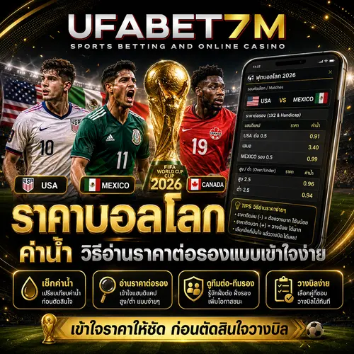 ราคาบอลโลก ค่าน้ำ วิธีอ่านราคาต่อรองแบบเข้าใจง่าย