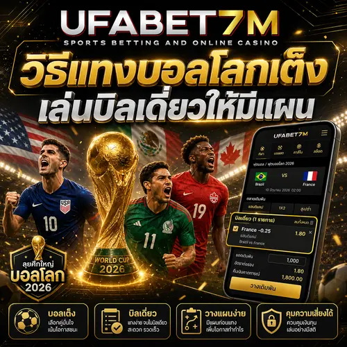 วิธีแทงบอลโลกเต็ง เล่นบิลเดี่ยวให้มีแผน บอลโลก 2026